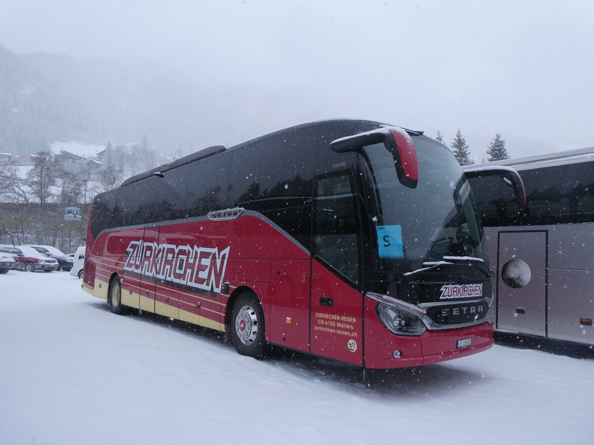 (271'009) - Zurkirchen, Malters - Nr. 11/LU 16'632 - Setra am 11. Januar 2025 in Adelboden, ASB