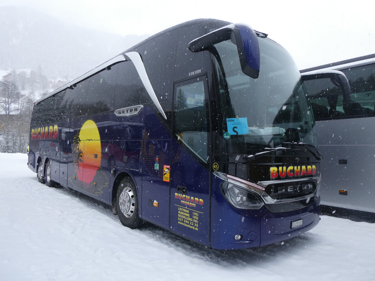 (271'014) - Buchard, Leytron - Nr. 45/VS 233'033 - Setra am 11. Januar 2025 in Adelboden, ASB