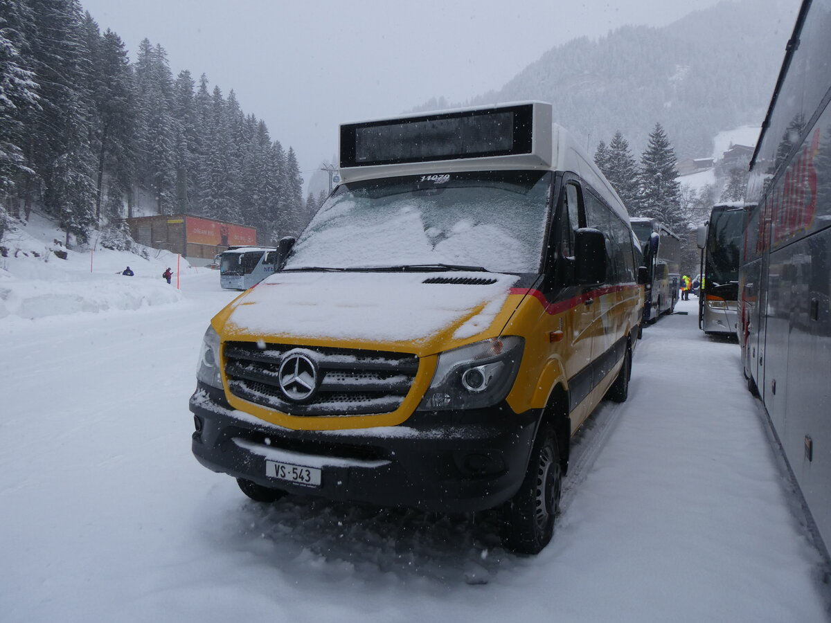 (271'018) - Autotour, Visp - VS 543/PID 11'079 - Mercedes am 11. Januar 2025 in Adelboden, ASB