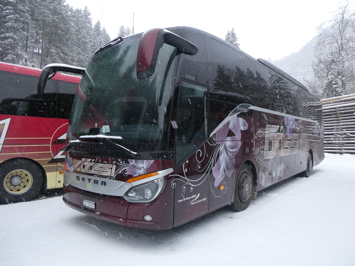 (271'028) - Gssi, Horw - LU 15'767 - Setra am 11. Januar 2025 in Adelboden, ASB