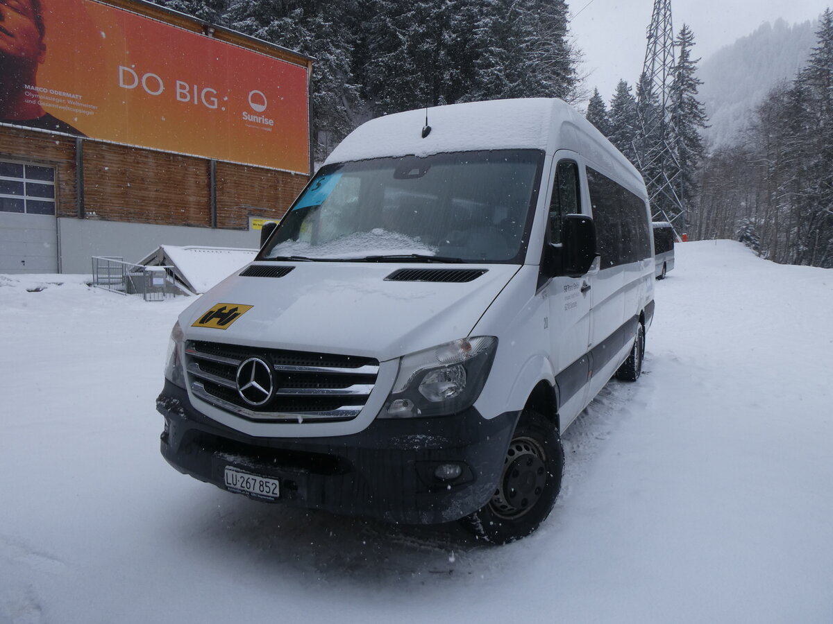 (271'050) - SB Trans, Sursee - Nr. 20/LU 267'852 - Mercedes am 11. Januar 2025 in Adelboden, ASB