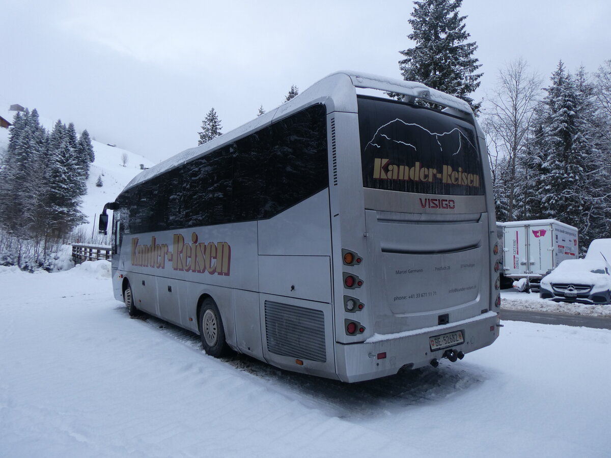 (271'076) - Kander-Reisen, Frutigen - BE 52'682 - VISIGO am 11. Januar 2025 in Adelboden, Unter dem Birg