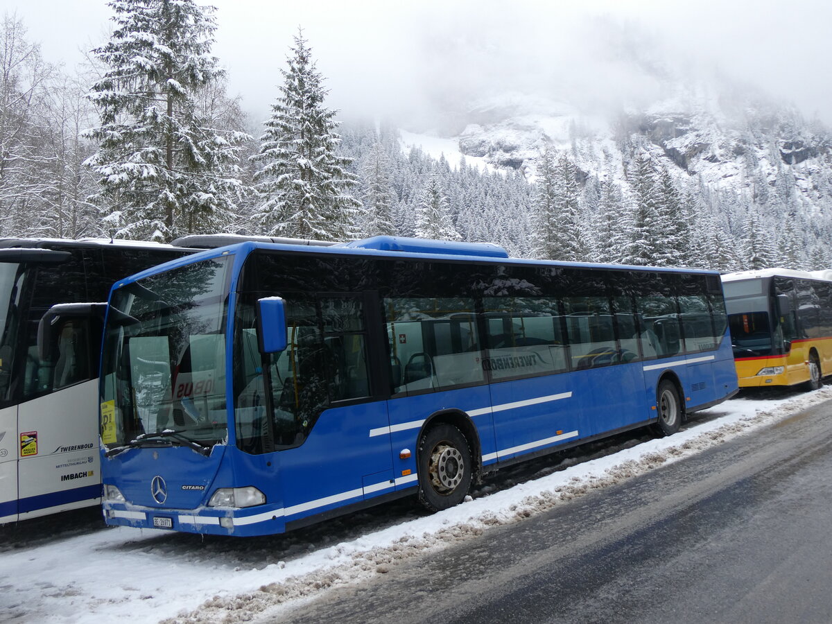 (271'077) - Tritten, Zweisimmen - BE 26'971 - Mercedes (ex AFA Adelboden Nr. 94) am 11. Januar 2025 in Adelboden, Unter dem Birg