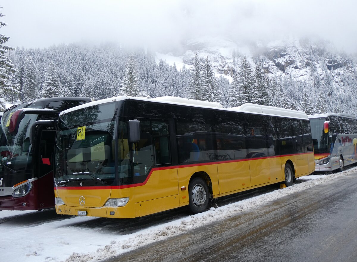 (271'078) - Engeloch, Riggisberg - Nr. 6/BE 737'965/PID 4846 - Mercedes am 11. Januar 2025 in Adelboden, Unter dem Birg