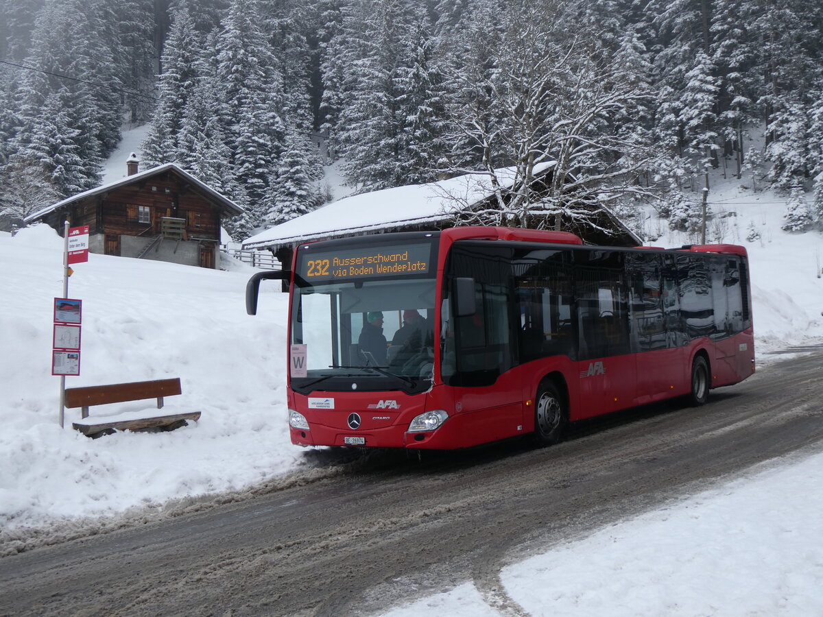 (271'100) - AFA Adelboden - Nr. 94/BE 26'974 - Mercedes am 11. Januar 2025 in Adelboden, Unter dem Birg