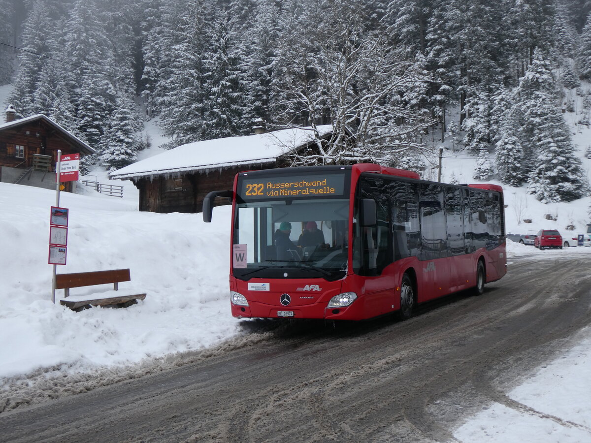 (271'101) - AFA Adelboden - Nr. 94/BE 26'974 - Mercedes am 11. Januar 2025 in Adelboden, Unter dem Birg