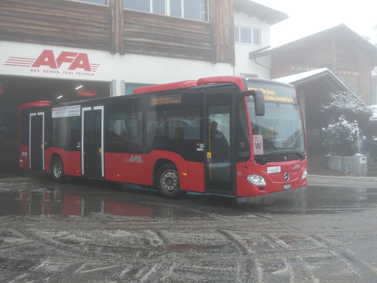 (271'107) - AFA Adelboden - Nr. 90/BE 398'916 - Mercedes am 11. Januar 2025 in Adelboden, Busstation