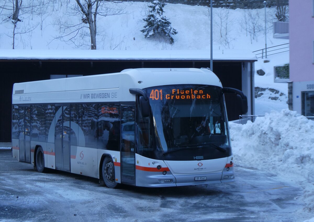 (271'158) - AAGU Altdorf - Nr. 6/UR 9140 - Hess am 14. Januar 2025 beim Bahnhof Gschenen