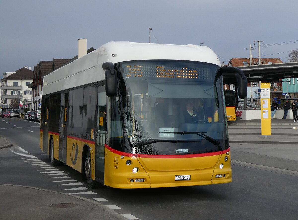 (271'192) - PostAuto Bern - BE 475'161/PID 10'248 - Hess am 14. Januar 2025 beim Bahnhof Sarnen