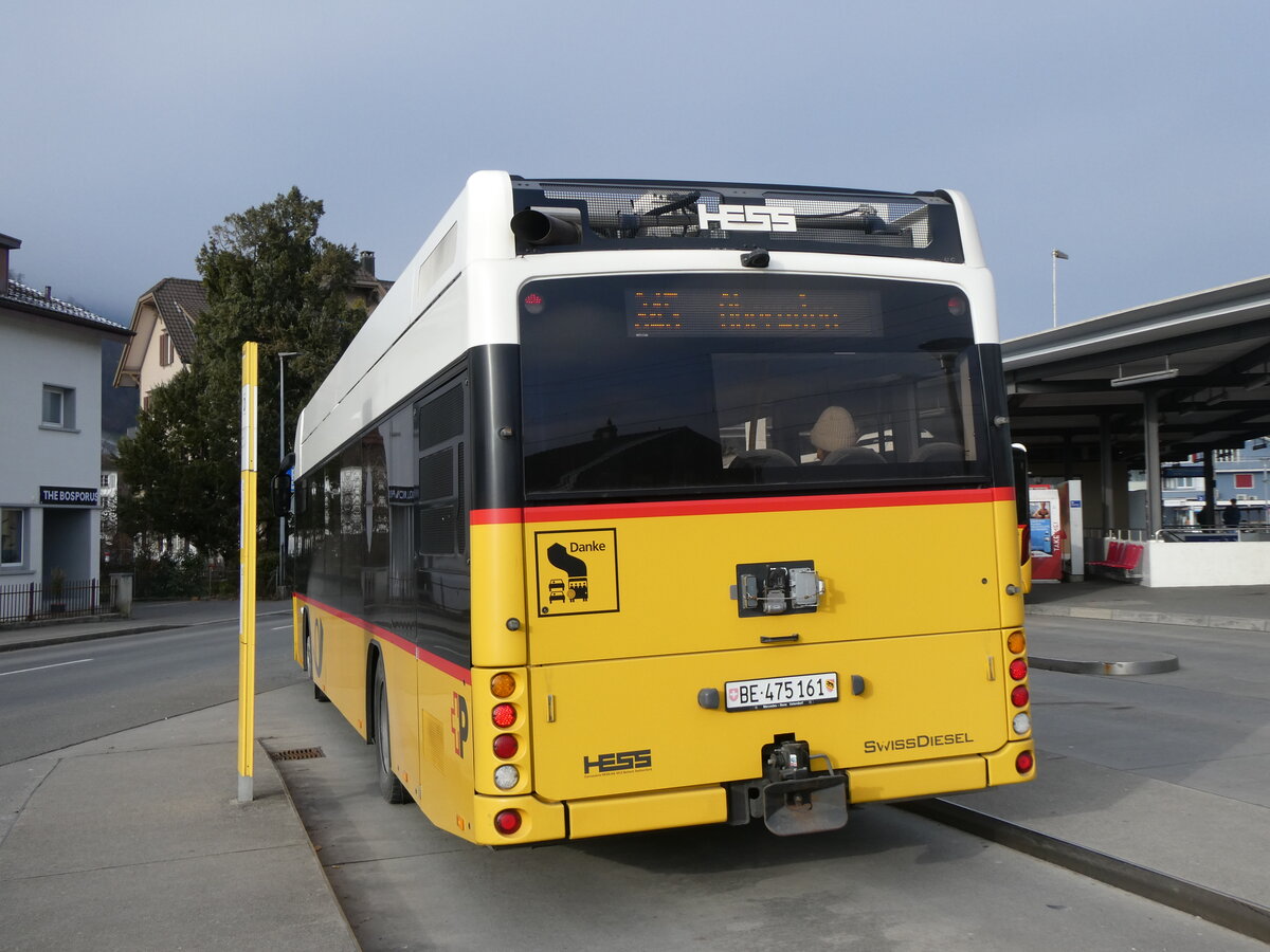 (271'193) - PostAuto Bern - BE 475'161/PID 10'248 - Hess am 14. Januar 2025 beim Bahnhof Sarnen