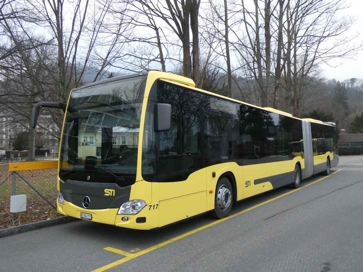 (271'224) - STI Thun - Nr. 717/BE 904'717 - Mercedes am 18. Januar 2025 bei der Schifflndte Thun