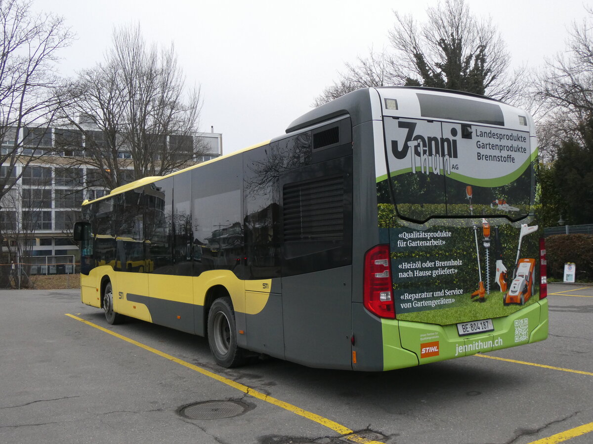 (271'226) - STI Thun - Nr. 187/BE 804'187 - Mercedes am 18. Januar 2025 bei der Schifflndte Thun