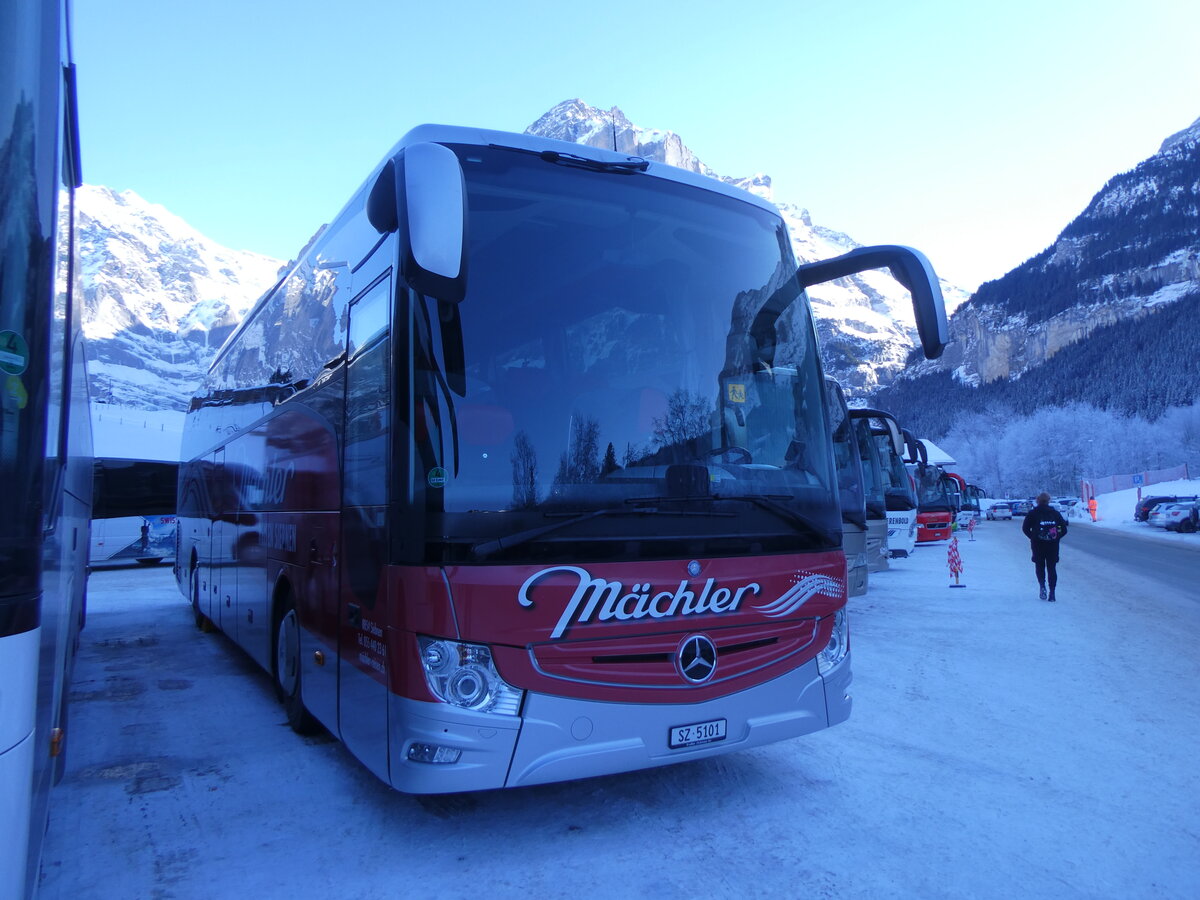 (271'265) - Mchler, Siebnen - SZ 5101 - Mercedes am 18. Januar 2025 in Grindelwald, Grund