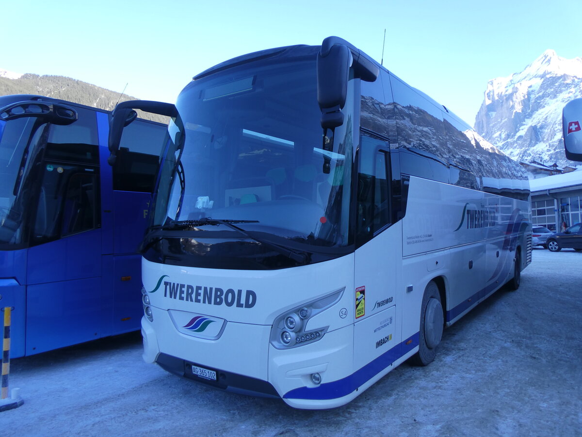 (271'277) - Twerenbold, Baden - Nr. 54/AG 365'102 - VDL am 18. Januar 2025 in Grindelwald, Grund