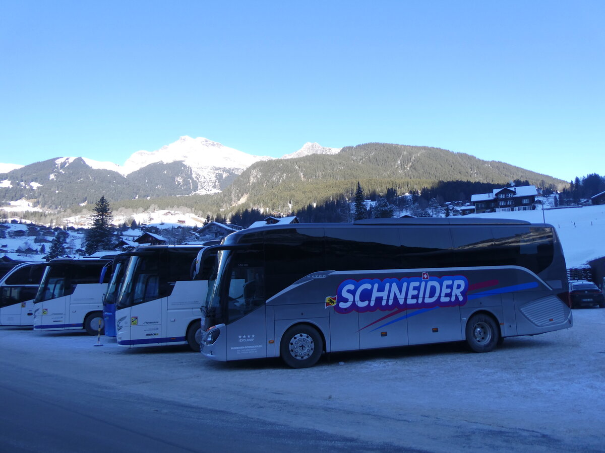 (271'278) - Schneider, Kirchberg - BE 3216 - Setra am 18. Januar 2025 in Grindelwald, Grund