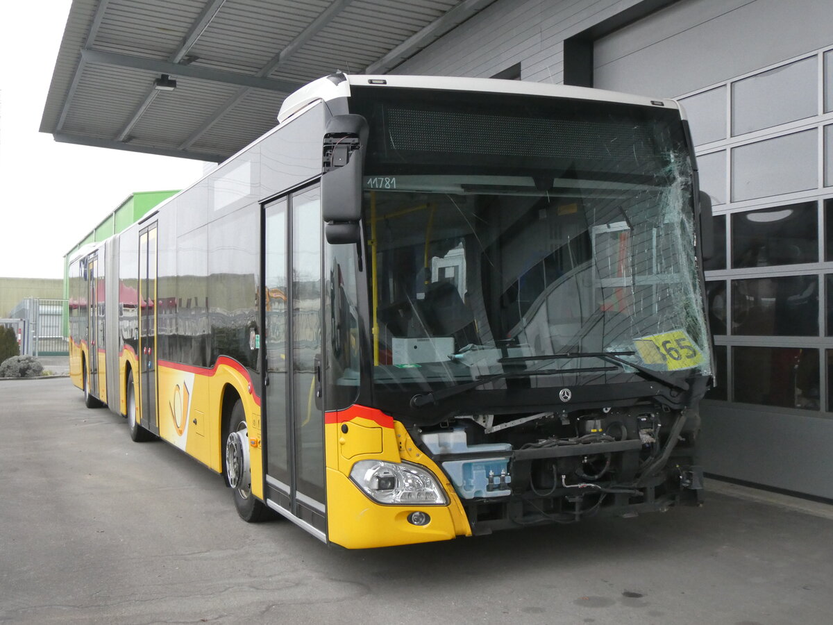 (271'333) - CarPostal Ouest - VD 578'161/PID 11'781 - Mercedes am 19. Januar 2025 in Kerzers, Interbus