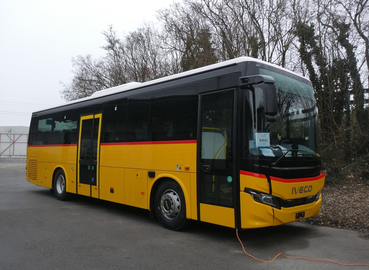 (271'342) - Evquoz, Erde - PID 12'235 - Iveco am 19. Januar 2025 in Kerzers, Interbus