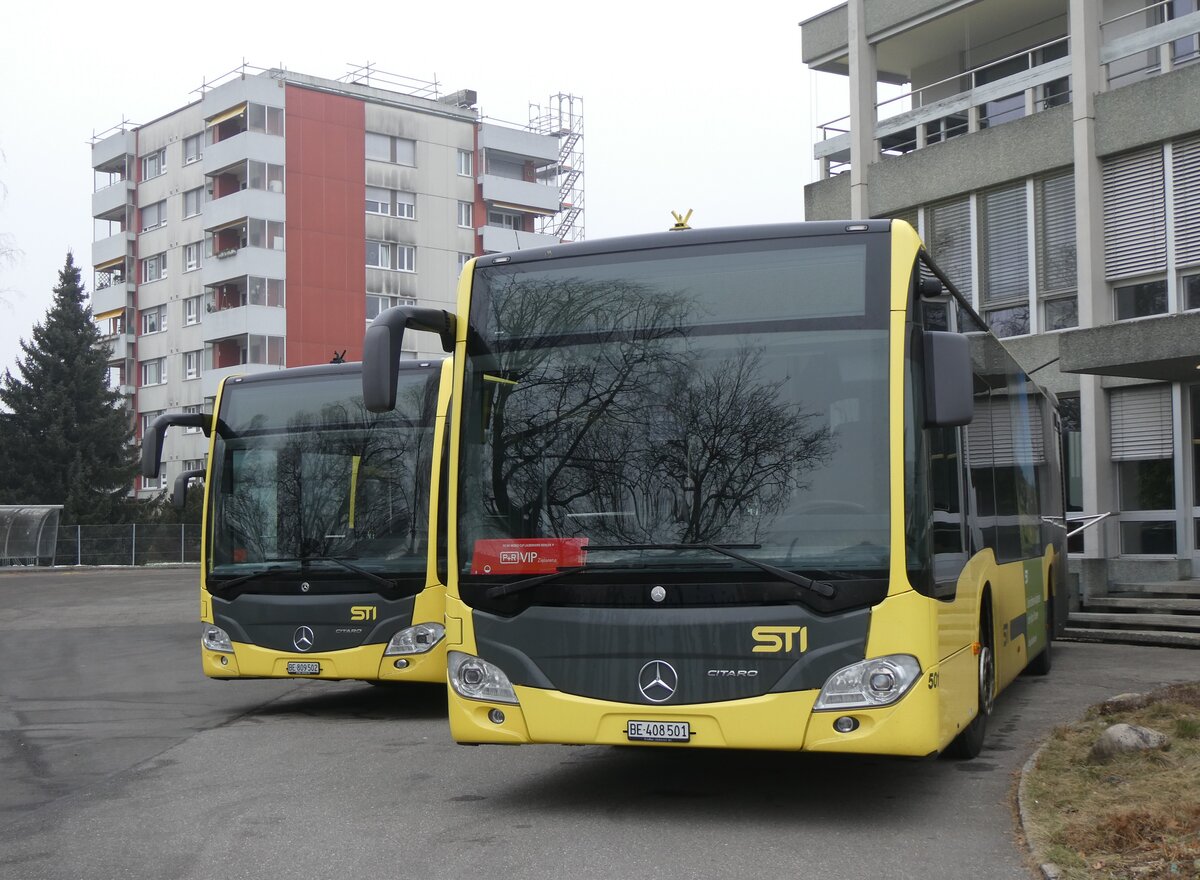 (271'358) - STI Thun - Nr. 501/BE 408'501 - Mercedes am 19. Januar 2025 in Thun, Garage