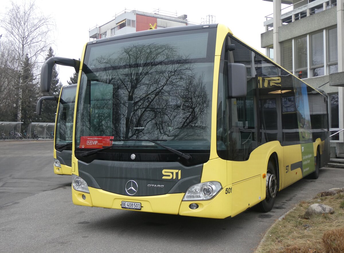 (271'359) - STI Thun - Nr. 501/BE 408'501 - Mercedes am 19. Januar 2025 in Thun, Garage