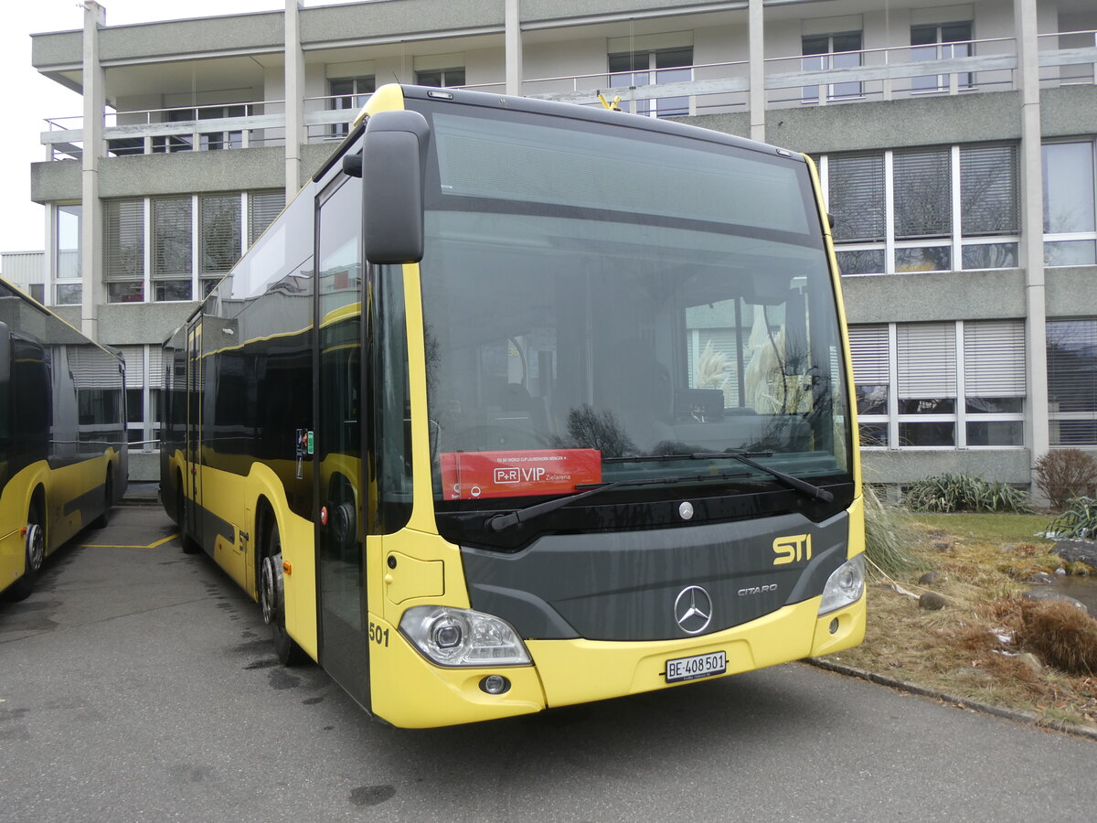 (271'360) - STI Thun - Nr. 501/BE 408'501 - Mercedes am 19. Januar 2025 in Thun, Garage