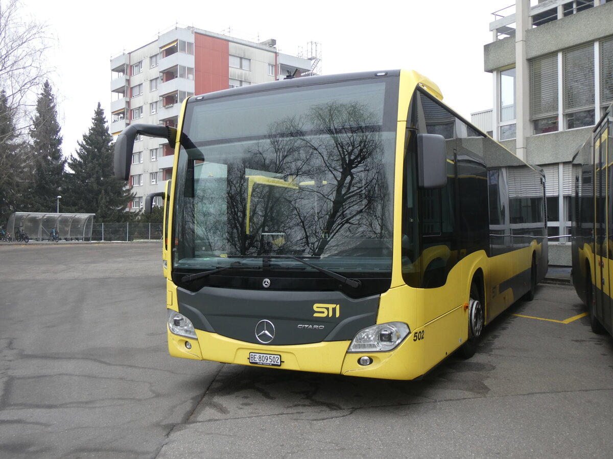 (271'361) - STI Thun - Nr. 502/BE 809'502 - Mercedes am 19. Januar 2025 in Thun, Garage