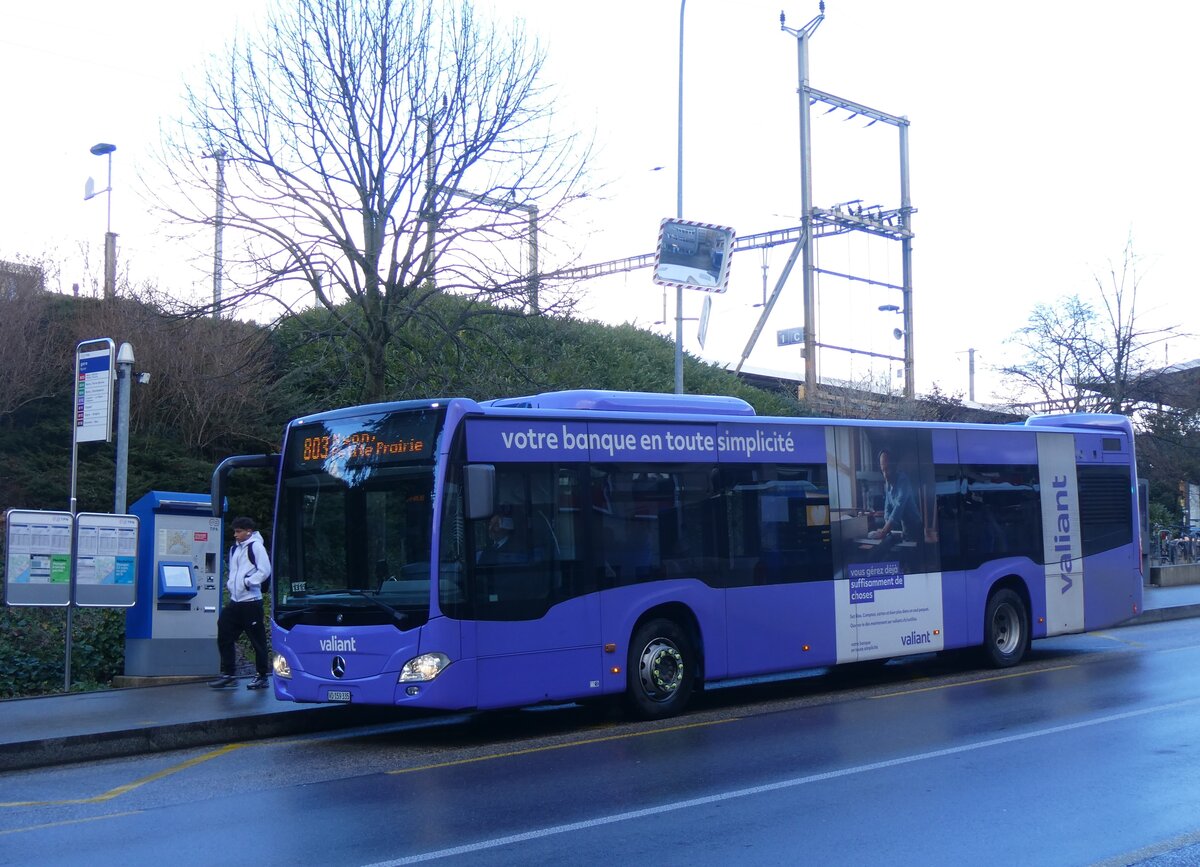 (271'388) - TPN Nyon - VD 159'335 - Mercedes am 22. Januar 2025 beim Bahnhof Nyon