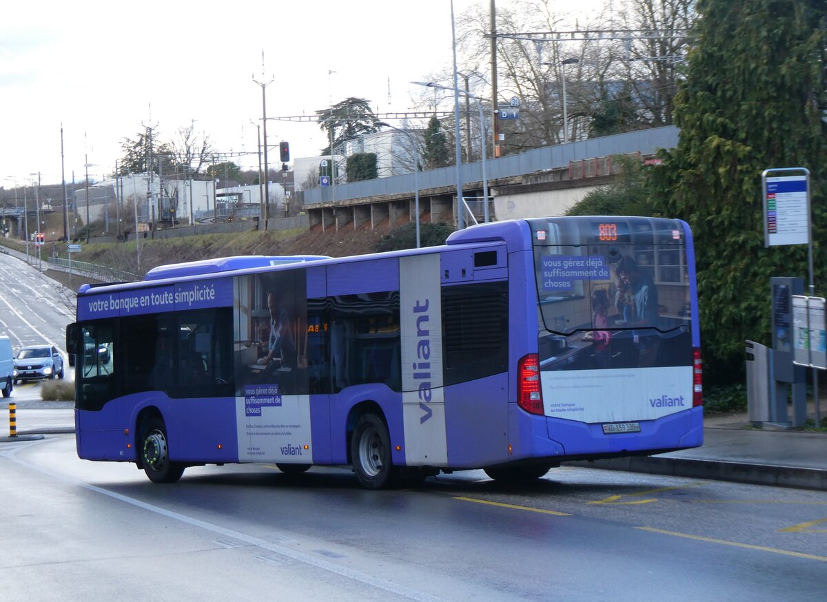 (271'392) - TPN Nyon - VD 159'335 - Mercedes am 22. Januar 2025 beim Bahnhof Nyon