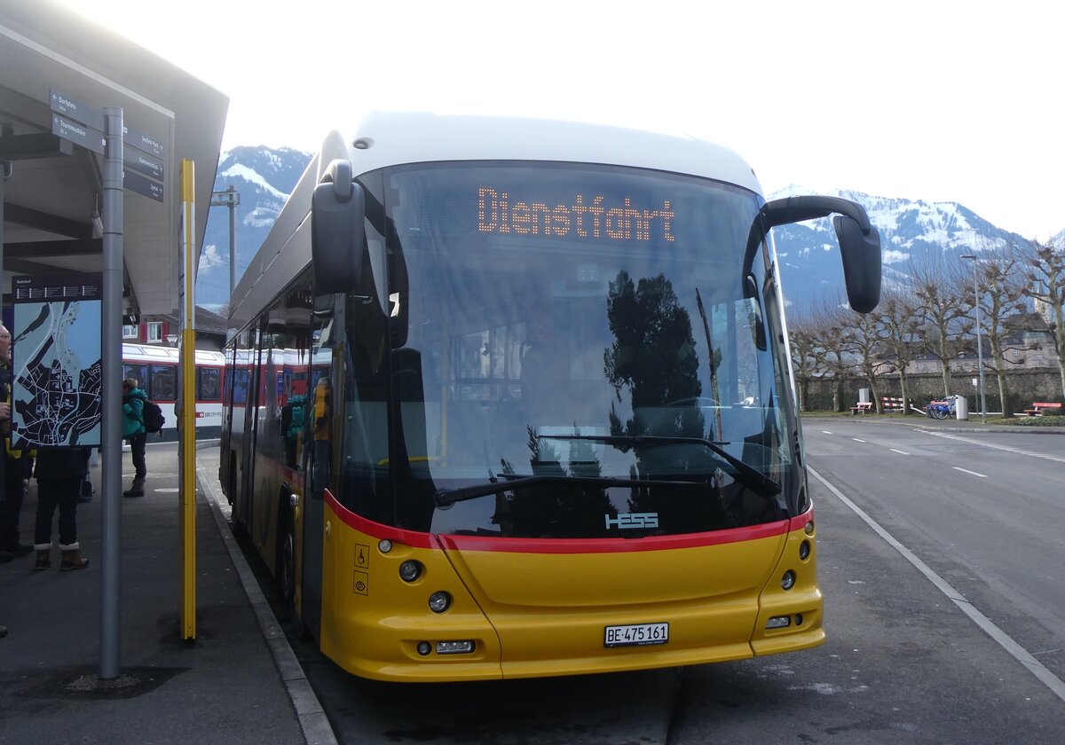 (271'405) - PostAuto Bern - BE 375'161/PID 10'248 - Hess am 24. Januar 2025 beim Bahnhof Sarnen