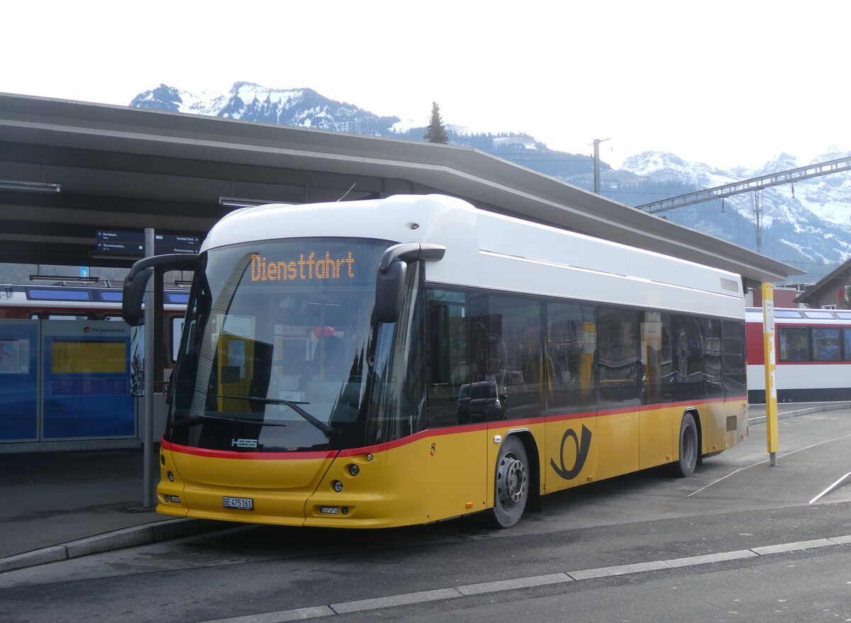 (271'406) - PostAuto Bern - BE 475'161/PID 10'248 - Hess am 24. Januar 2025 beim Bahnhof Sarnen