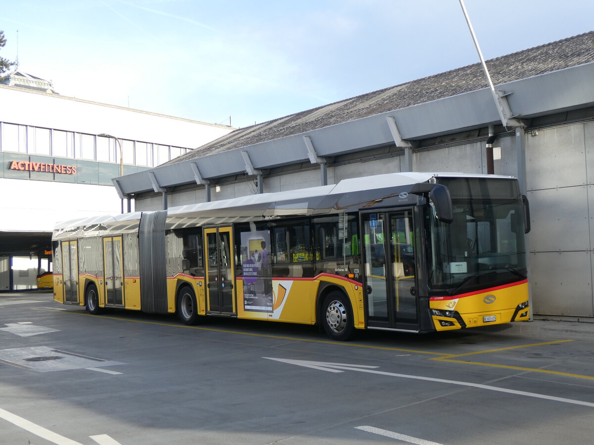 (271'455) - PostAuto Bern - Nr. 11'455/BE 603'455/PID 11'455 - Solaris am 25. Januar 2025 in Bern, Postautostation