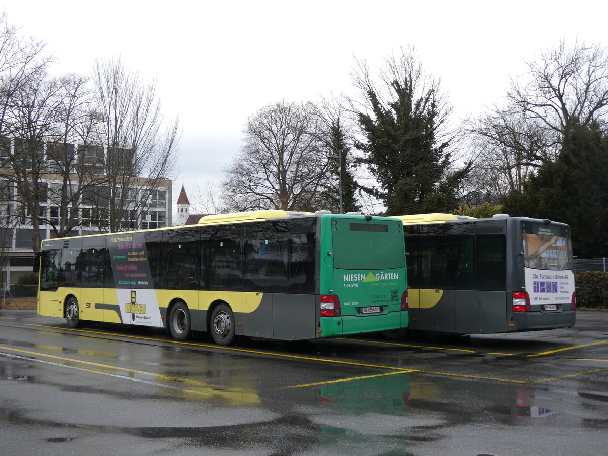 (271'478) - STI Thun - Nr. 602/BE 865'602 - MAN am 27. Januar 2025 bei der Schifflndte Thun