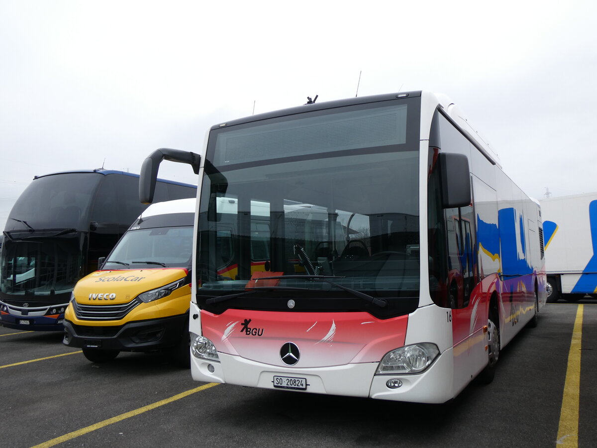 (271'528) - BGU Grenchen - Nr. 16/SO 20'824 - Mercedes am 1. Februar 2025 in Kerzers, Interbus