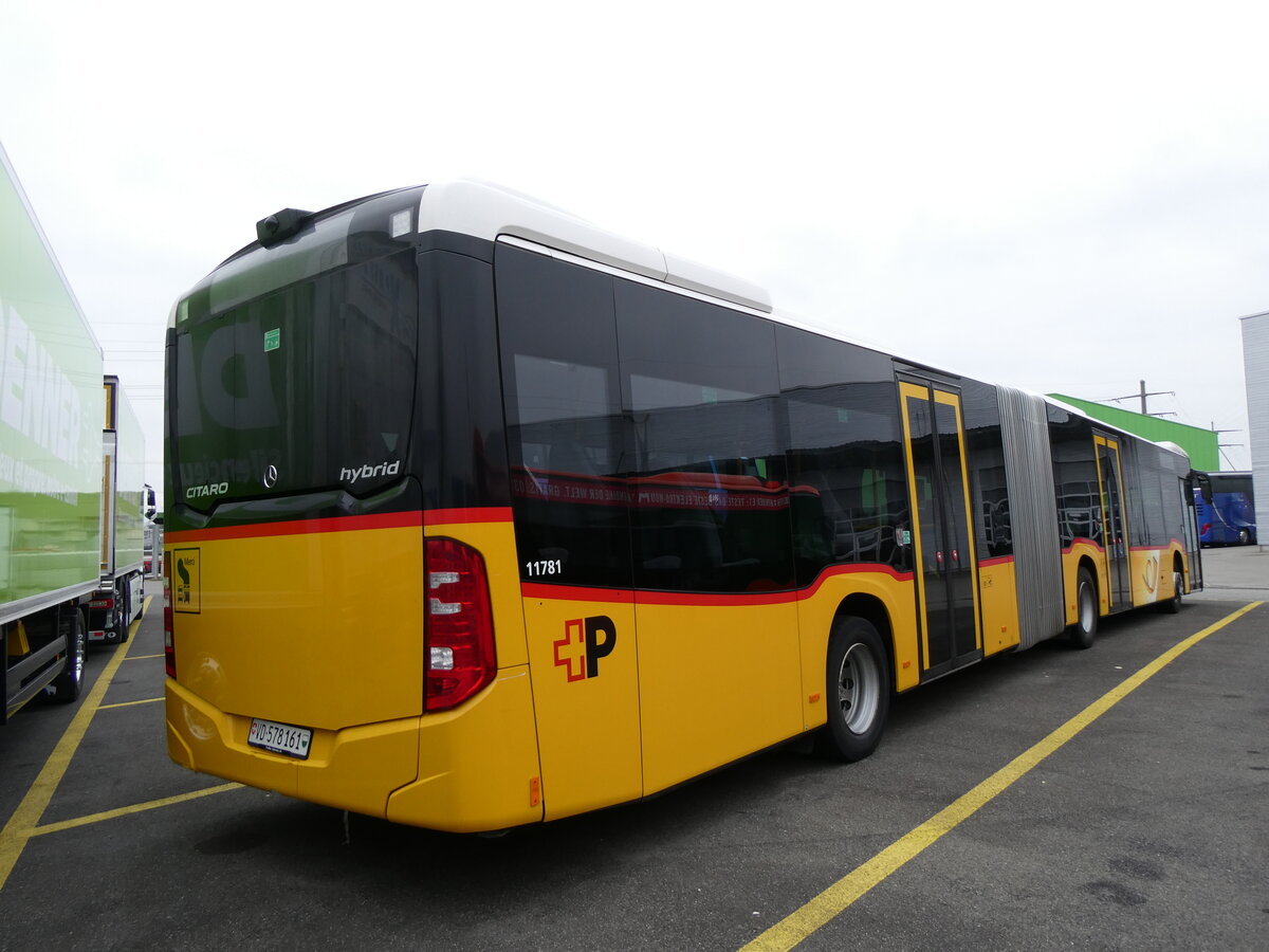 (271'542) - CarPostal Ouest - VD 578'161/PID 11'781 - Mercedes am 1. Februar 2025 in Kerzers, Interbus