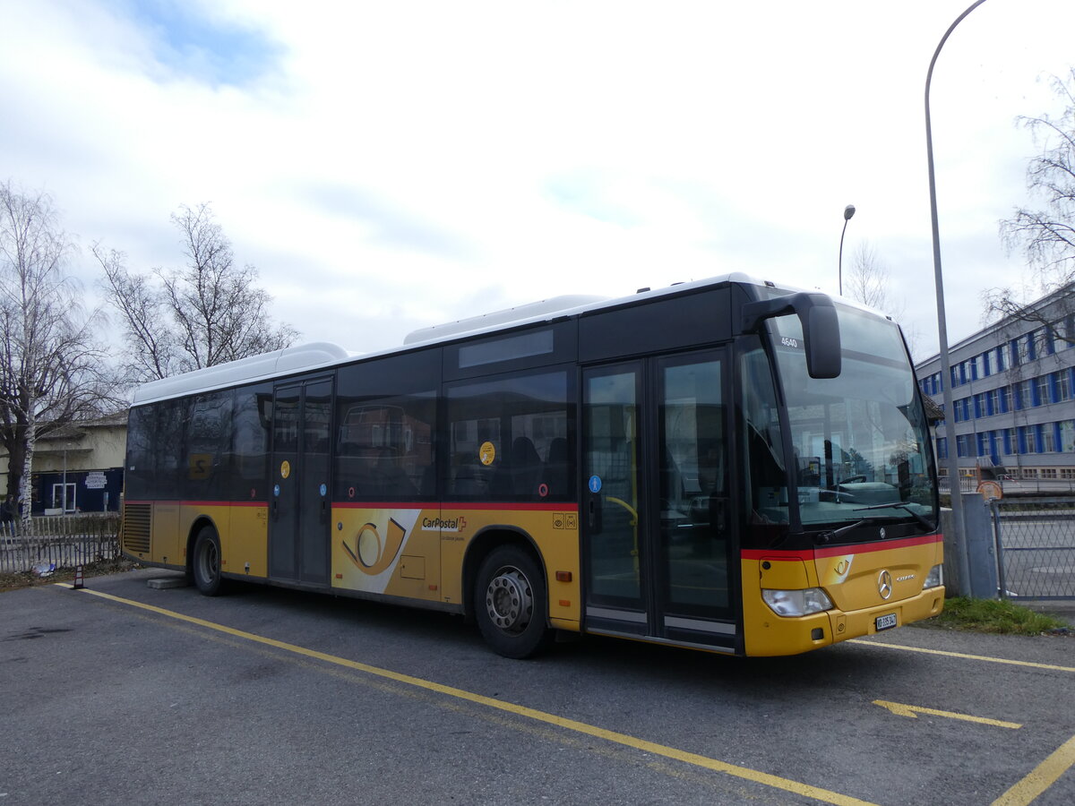 (271'584) - CarPostal Ouest - VD 335'347/PID 4640 - Mercedes am 1. Februar 2025 in Yverdon, Garage