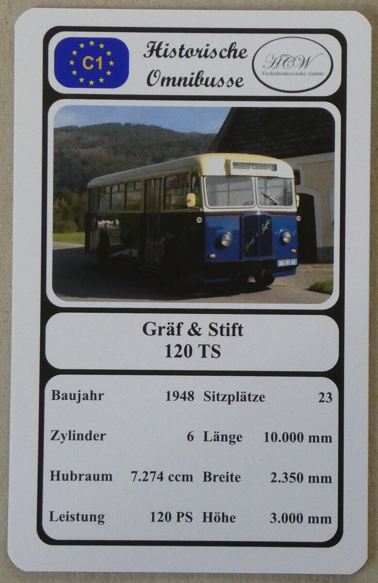 (271'630) - Quartett-Spielkarte mit Grf & Stift 120 TS von 1948 am 2. Februar 2025 in Thun