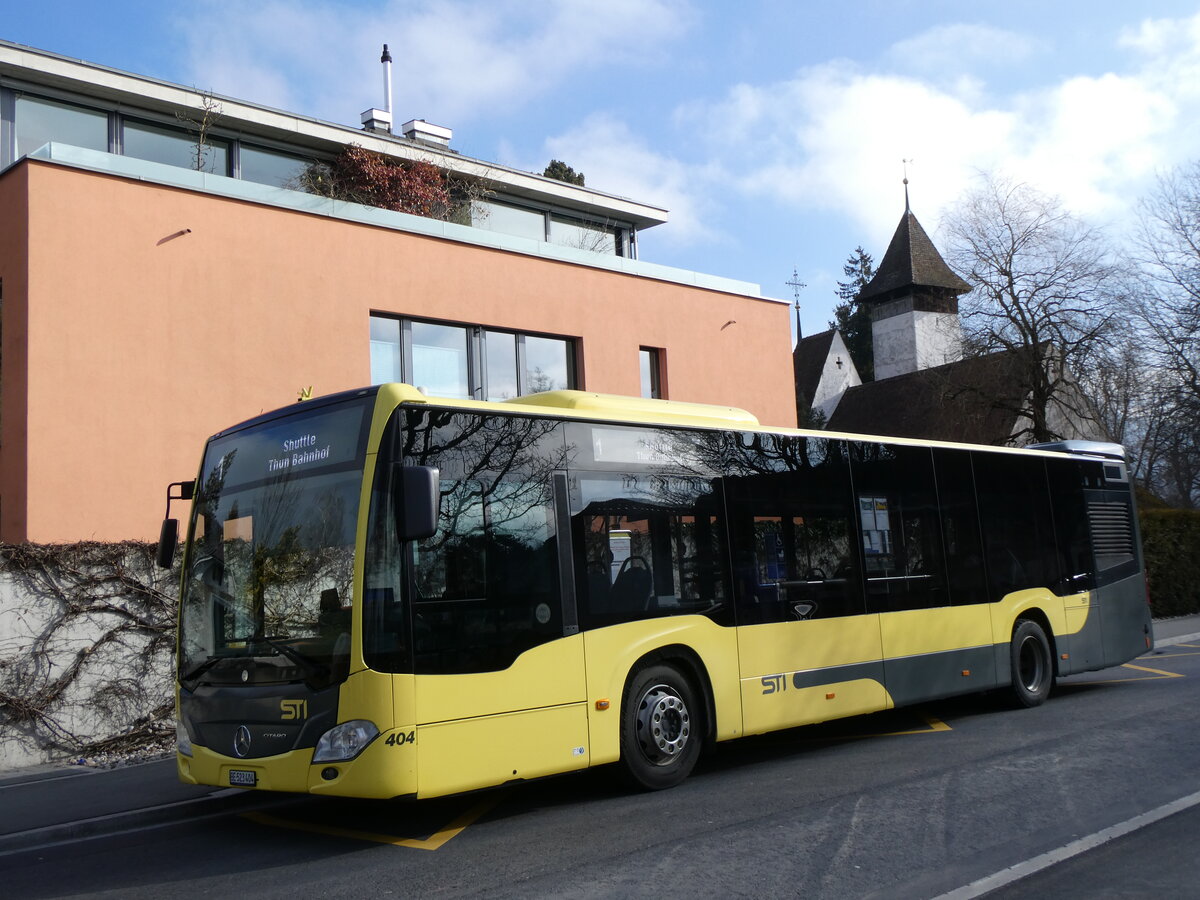 (271'641) - STI Thun - Nr. 404/BE 523'404 - Mercedes am 3. Februar 2025 in Thun, Scherzligen/Schadau