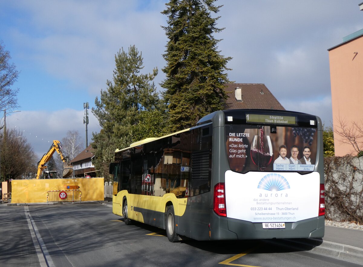 (271'642) - STI Thun - Nr. 404/BE 523'404 - Mercedes am 3. Februar 2025 in Thun, Scherzligen/Schadau