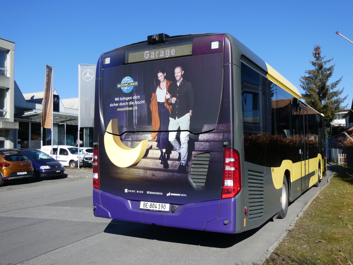 (271'659) - STI Thun - Nr. 190/BE 804'190 - Mercedes am 5. Februar 2025 in Thun, Garage