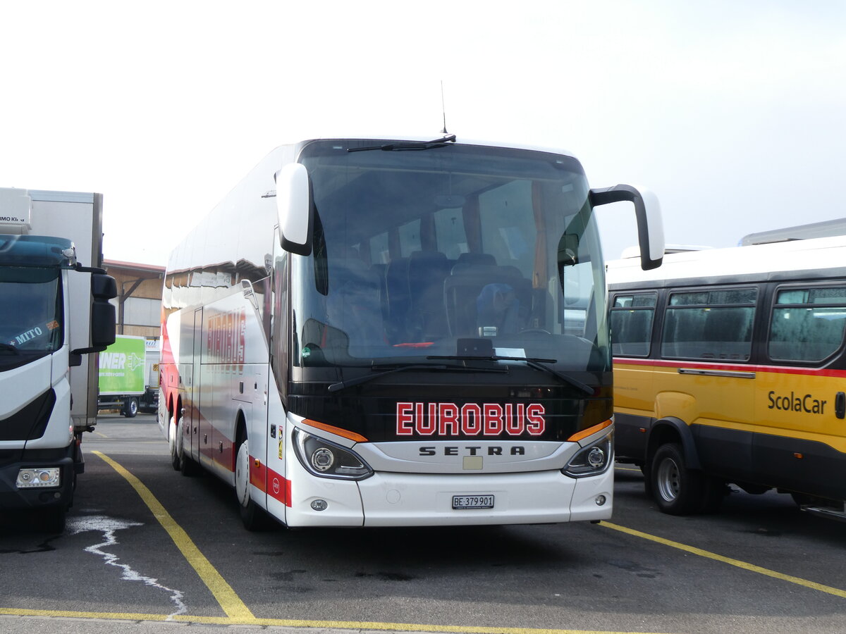 (271'728) - Eurobus, Bern - Nr. 1/BE 379'901 - Setra am 8. Februar 2025 in Kerzers, Interbus