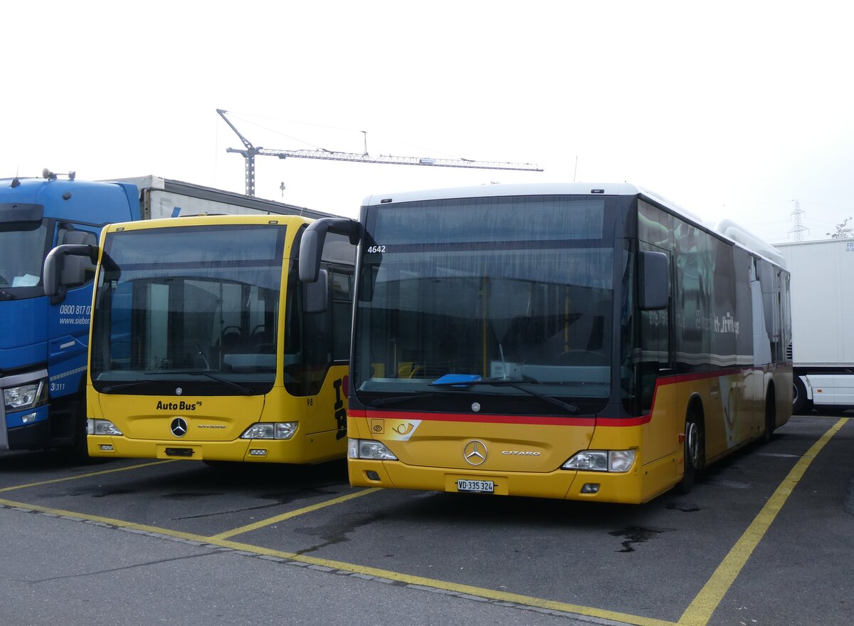 (271'742) - CarPostal Ouest 335'324/PID 4642 - Mercedes am 8. Februar 2025 in Kerzers, Interbus