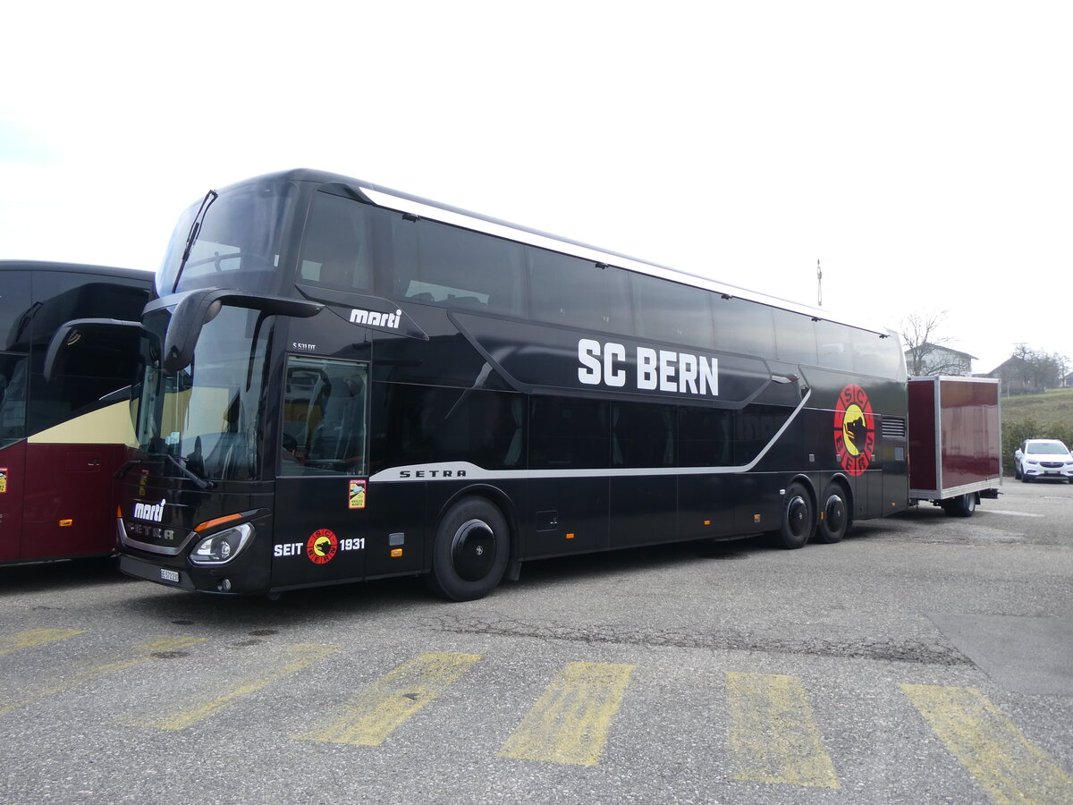 (271'763) - Marti, Kallnach - Nr. 30/BE 572'230 - Setra am 8. Februar 2025 in Kallnach, Car-Terminal