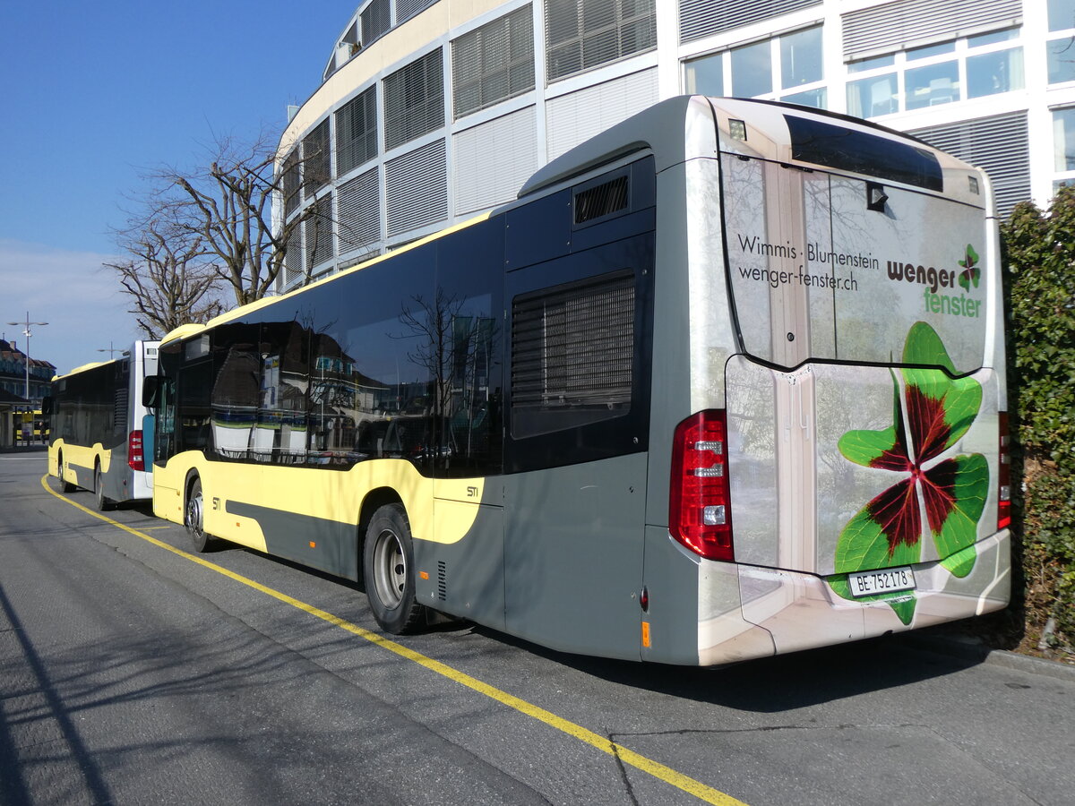 (271'822) - STI Thun - Nr. 178/BE 752'178 - Mercedes am 9. Februar 2025 bei der Schifflndte Thun