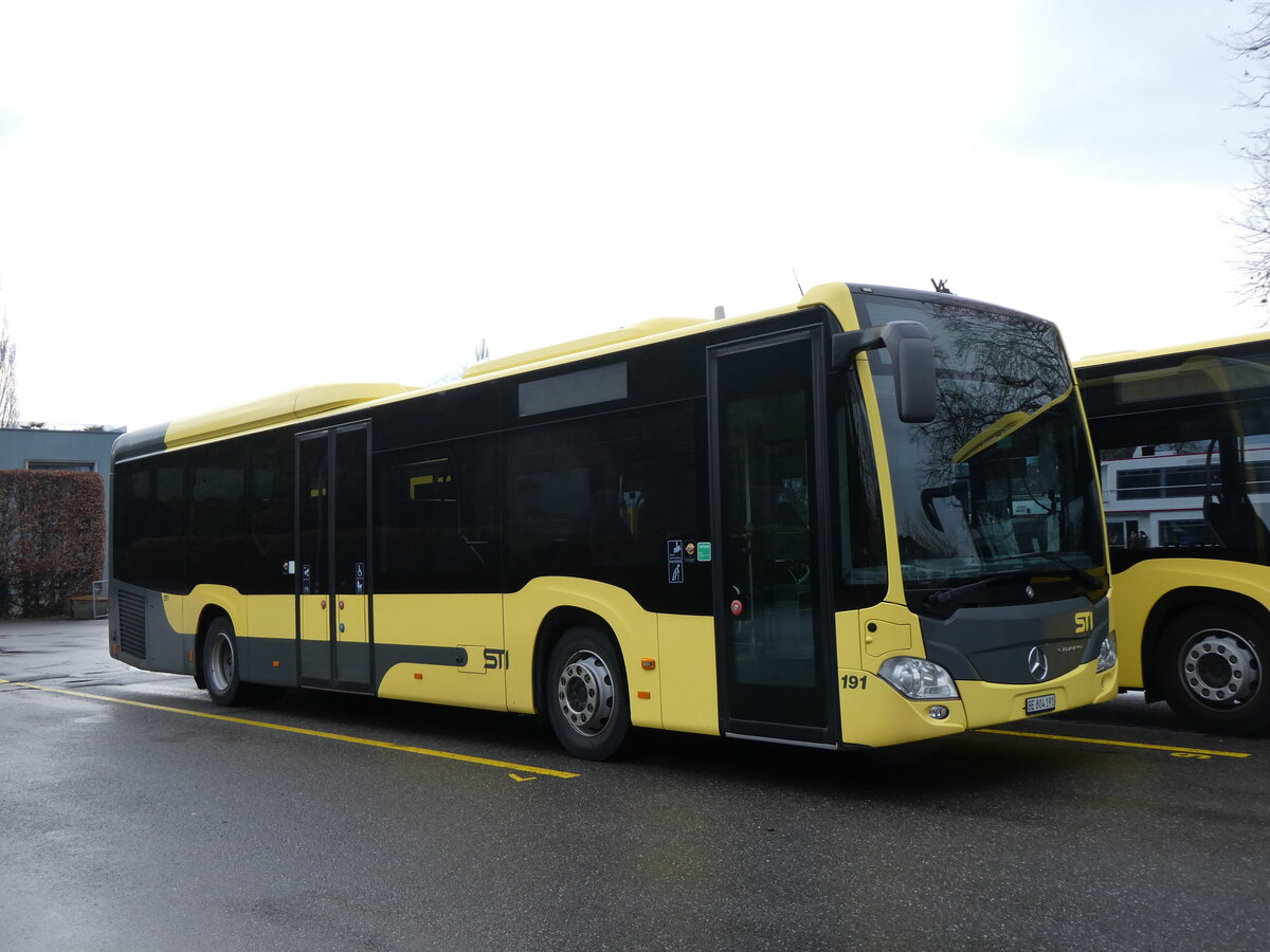 (271'832) - STI Thun - Nr. 191/BE 804'191 - Mercedes am 11. Februar 2025 bei der Schifflndte Thun