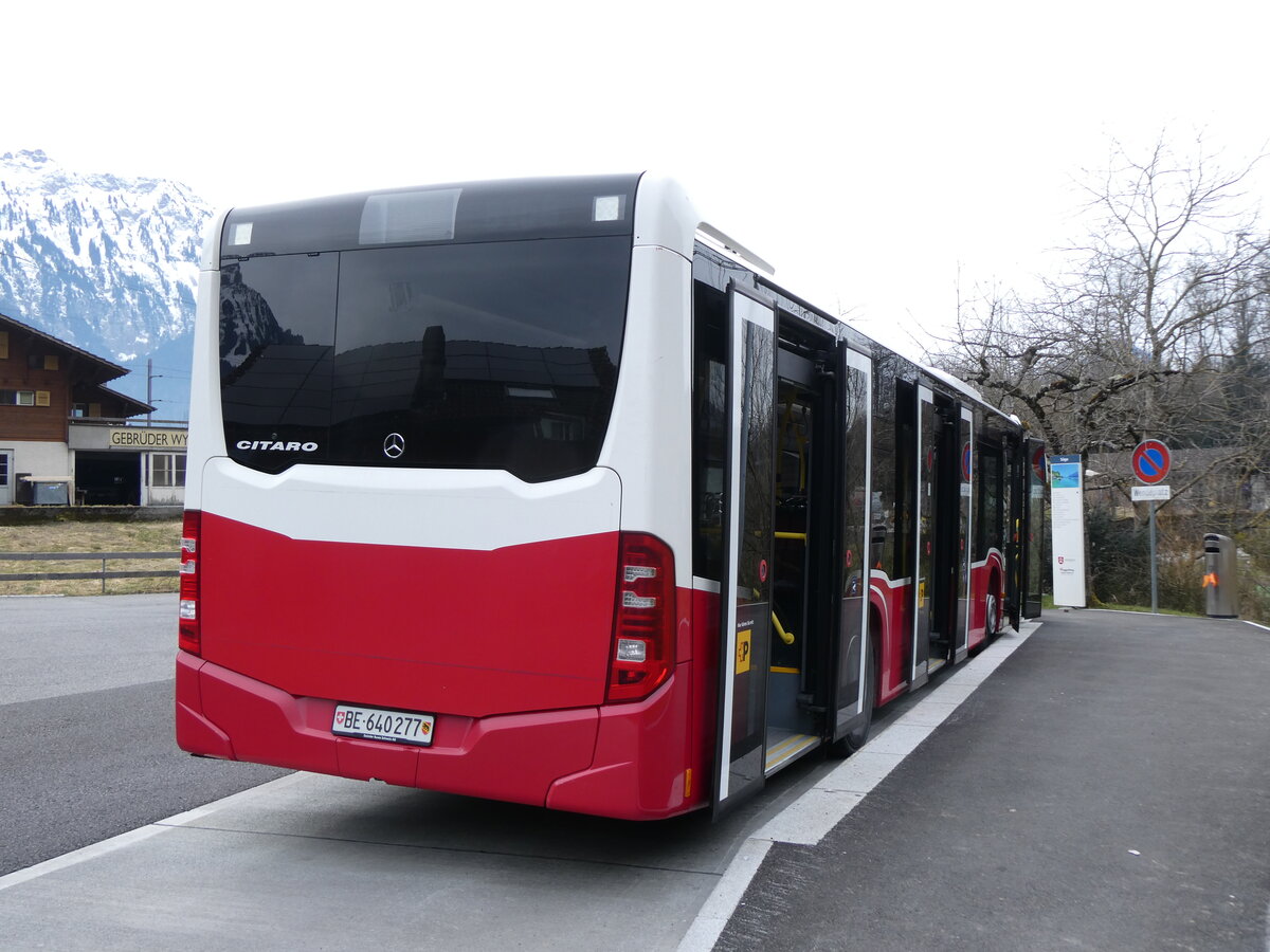 (271'840) - PostAuto Bern - BE 640'277/PID 12'318 - Mercedes (ex Wiener Linien, A-Wien Nr. 8158) am 11. Februar 2025 in Ringgenberg, Sge