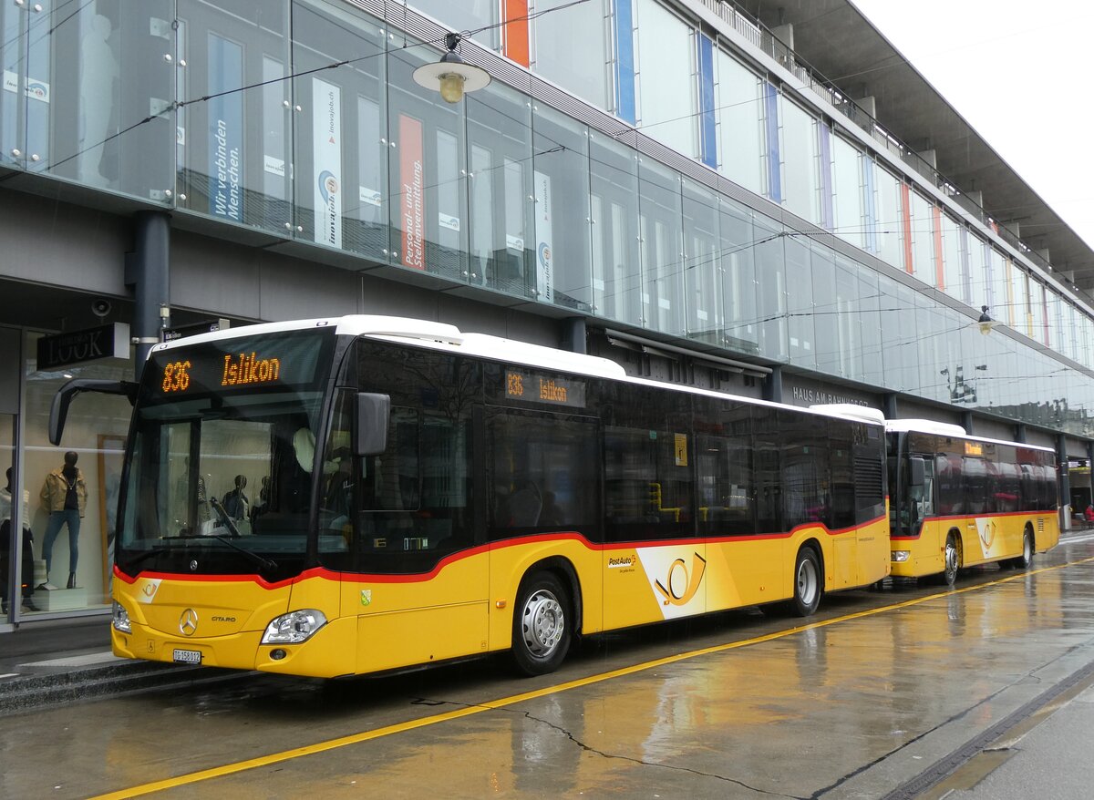 (271'894) - PostAuto Ostschweiz - TG 158'012/PID 11'674 - Mercedes am 13. Februar 2025 beim Bahnhof Frauenfeld