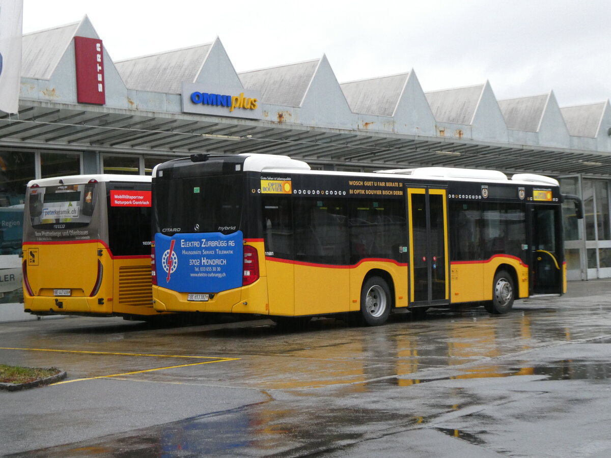 (271'912) - PostAuto Bern - BE 653'382/PID 11'681 - Mercedes (ex BE 535'079) am 13. Februar 2025 in Thun, Garage STI