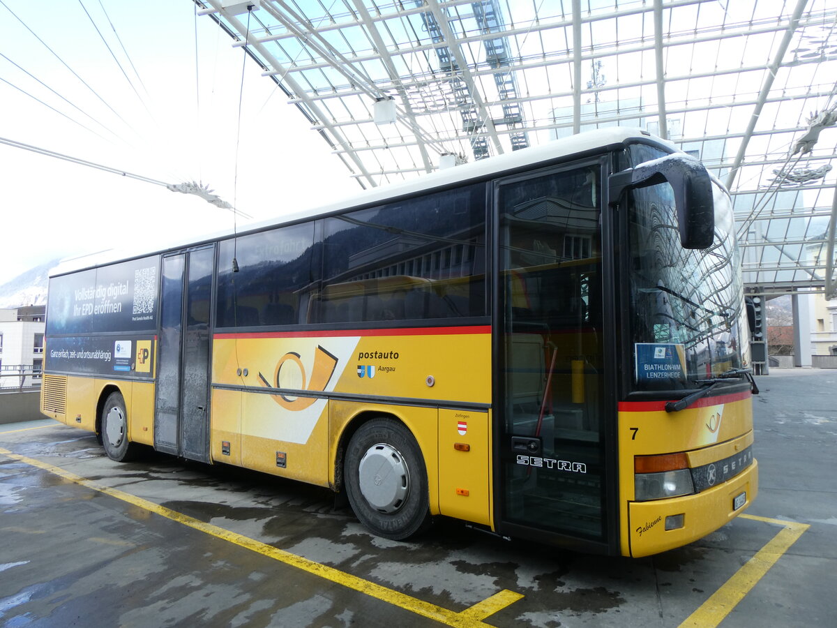 (272'048) - Tschannen, Zofingen - Nr. 7/GR 14'483/PID 90 - Setra am 14. Februar 2025 in Chur, Postautostation