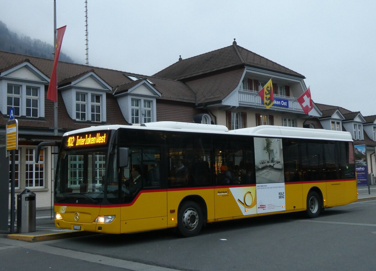 (272'146) - PostAuto Bern - BE 610'544/PID 5417 - Mercedes (ex BE 538'988; ex BE 637'781) am 17. Februar 2025 beim Bahnhof Interlaken Ost