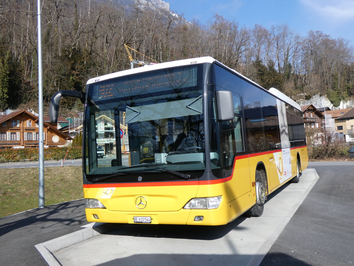 (272'200) - PostAuto Bern - BE 610'544/PID 5417 - Mercedes (ex BE 538'988; ex BE 637'781) am 17. Februar 2025 in Ringgenberg, Sge