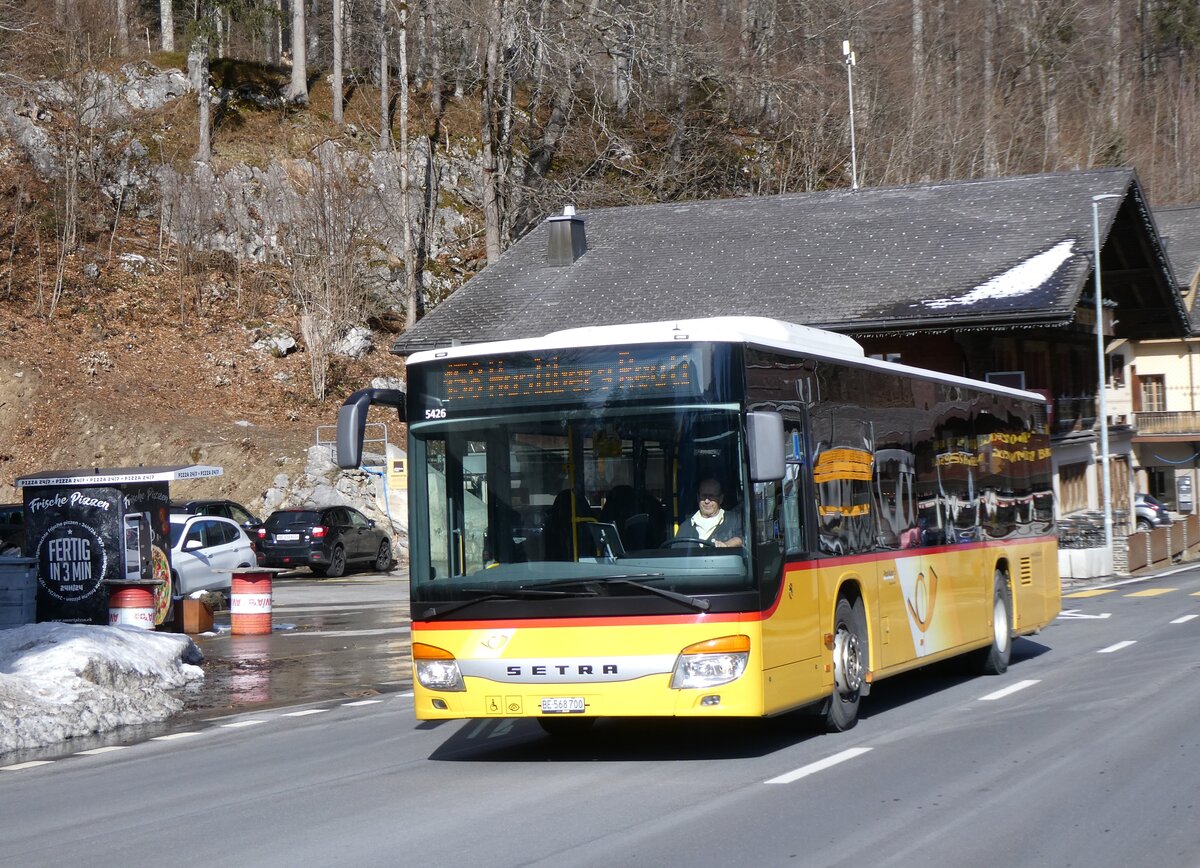 (272'309) - Flck, Brienz - Nr. 3/BE 568'700/PID 5426 - Setra am 21. Februar 2025 auf dem Brnigpass